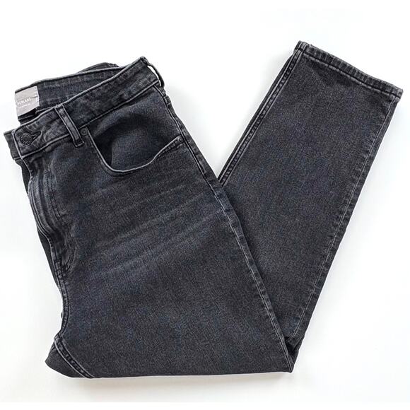 Everlane The Curvy Cheeky Jean Size 32 Crop Washed Black Gray High Rise Denim - Picture 12 of 12